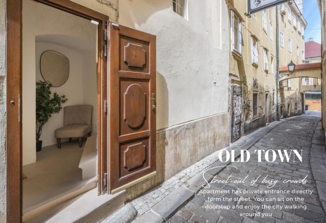 New Design & High Standard Apt From 16Th Century In Old Town-Free Parking Bratislava Eksteriør bilde